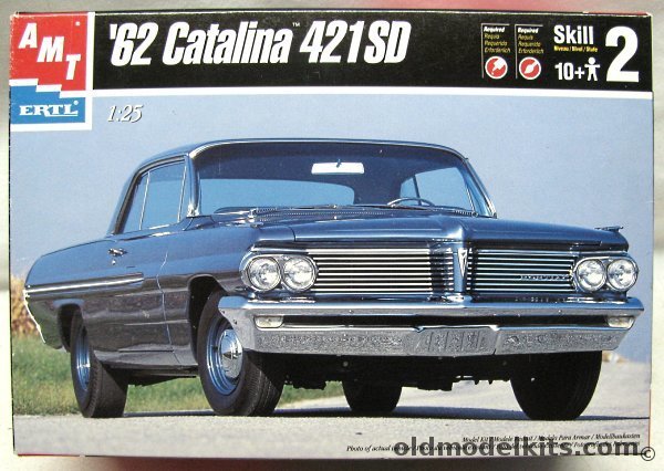 AMT 1/25 1962 Pontiac Catalina 421 SD (Super Duty), 6134 plastic model kit